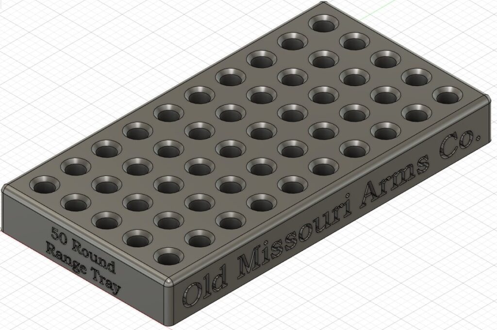 50 Round Range Tray